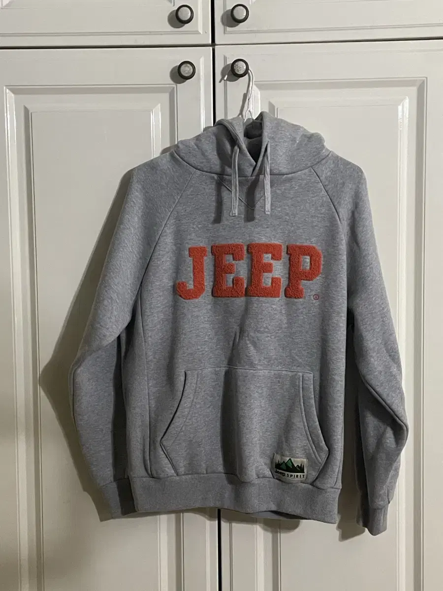 jeep 회색 후드티